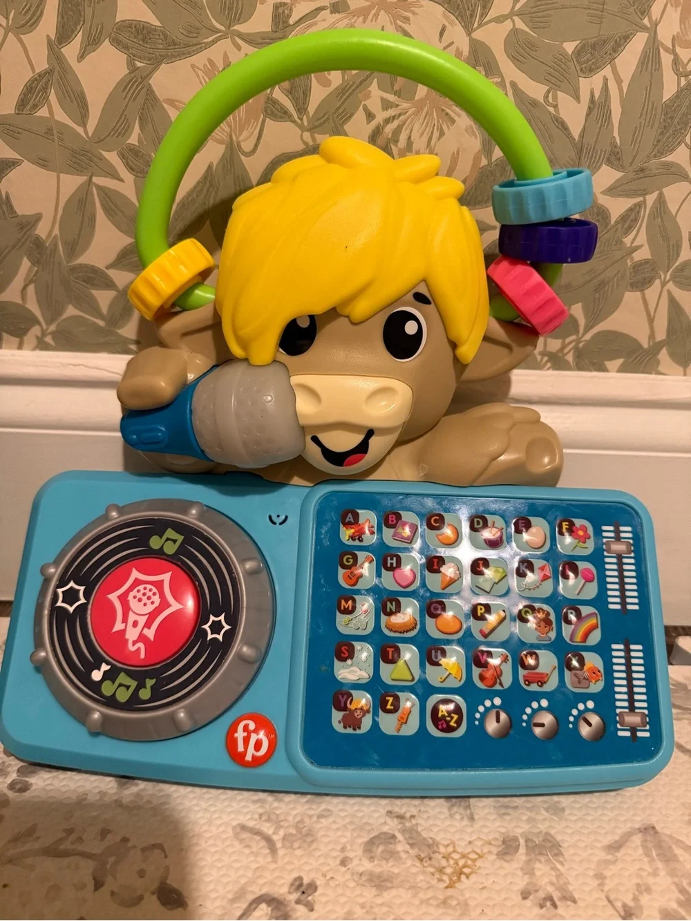 Fisher-Price Linkimals Kids DJ Toy with Microphone - Blue & Yellow
